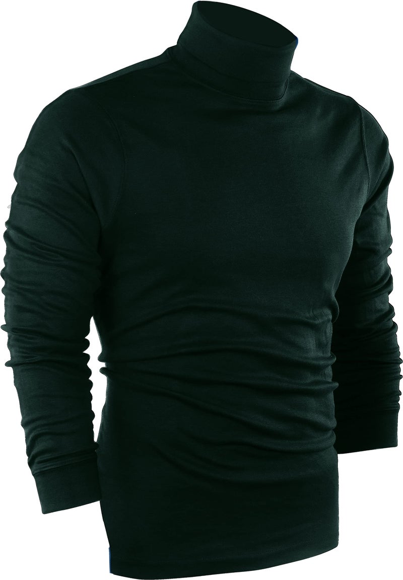 Utopia Wear Turtleneck Men Slim Fit UPF 50+ Lightweight Pullover Sweater Long Sleeves Top, XX-Large, Green - Image 1