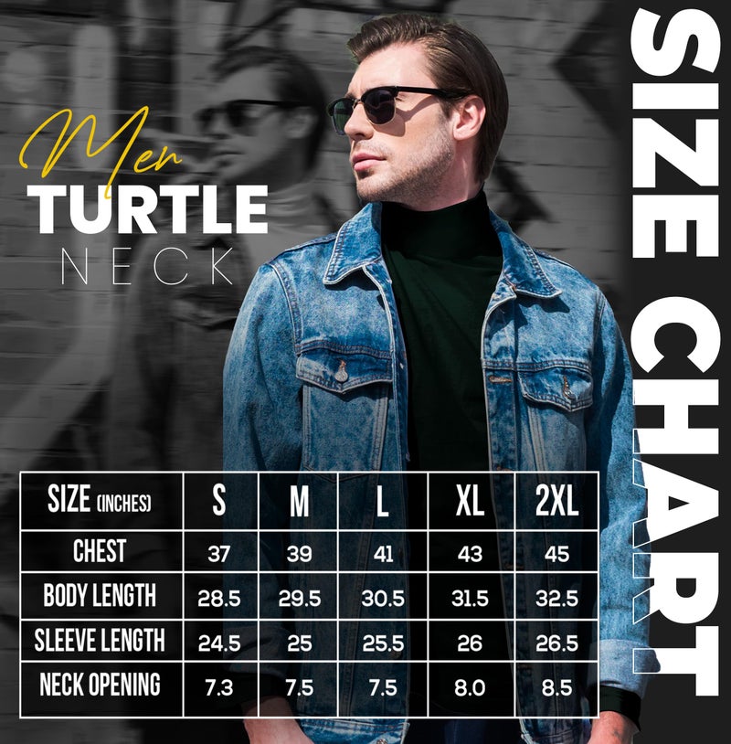 Utopia Wear Turtleneck Men Slim Fit UPF 50+ Lightweight Pullover Sweater Long Sleeves Top, XX-Large, Green - Image 2