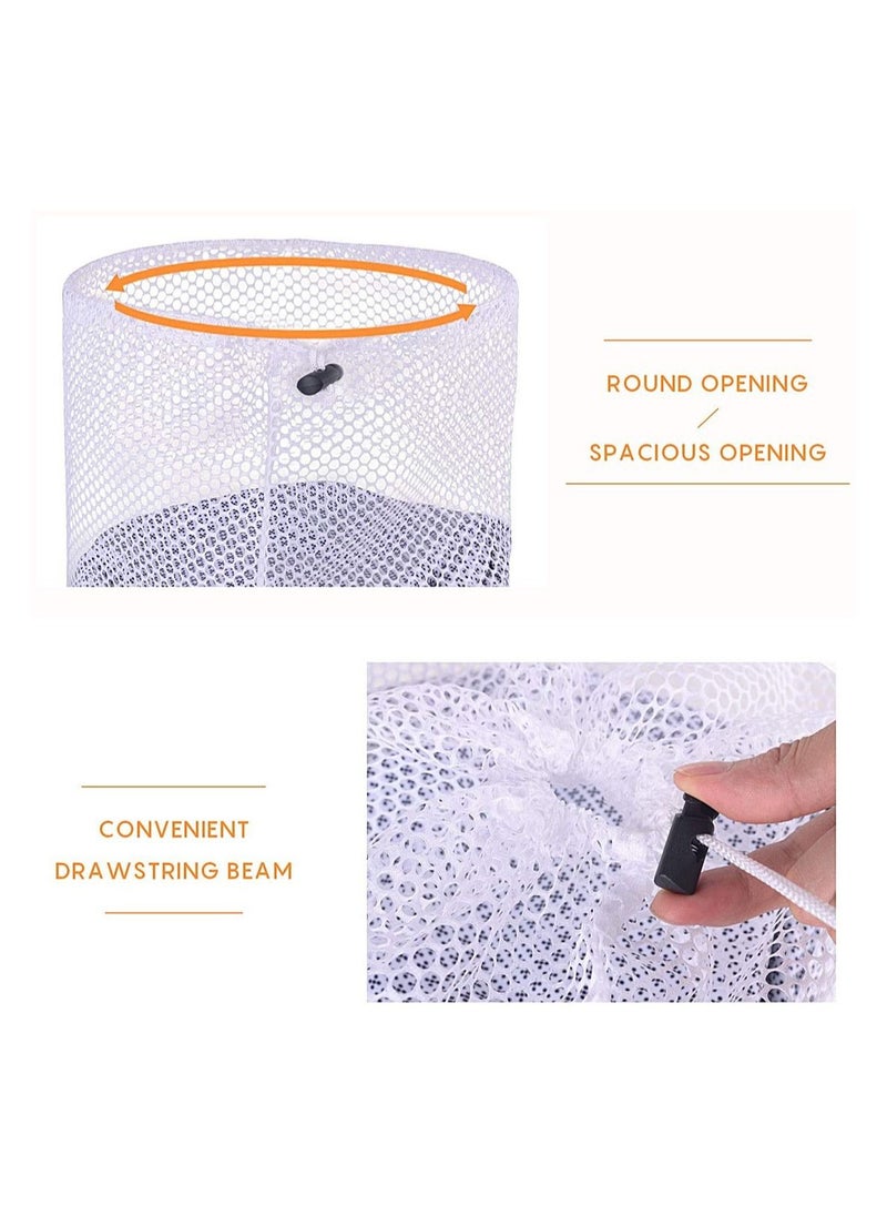SYOSI - 4PCS Mesh Laundry Bags Laundry Net Bag Drawstring Reusable Durable Washing Net Bag for Clothes Underwear Delicates Socks Baby Clothes Bra Shoes Knitted Garments - Image 1
