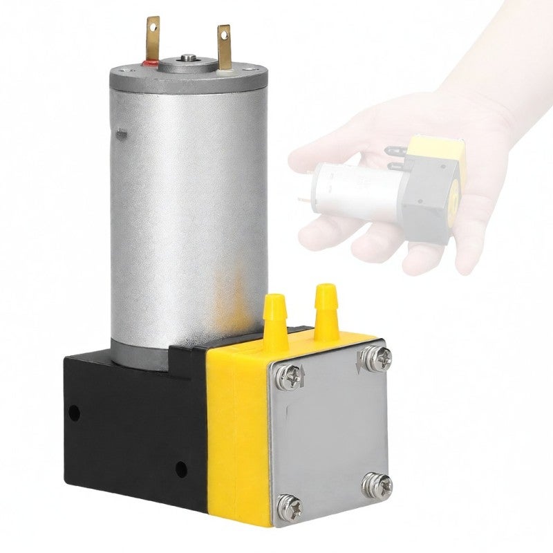 Miniature Diaphragm Pump: 12V, Simple Powerful Design - Reliable 3 Bar Pressure Handling Compact Diaphragm Pump for Space-Constrained Installations, Industrial Liquid Applications - Image 1