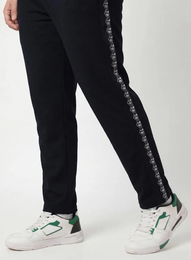 Zaecy  Signature Training Pants – Black & Maroon for Men | Best Price UAE