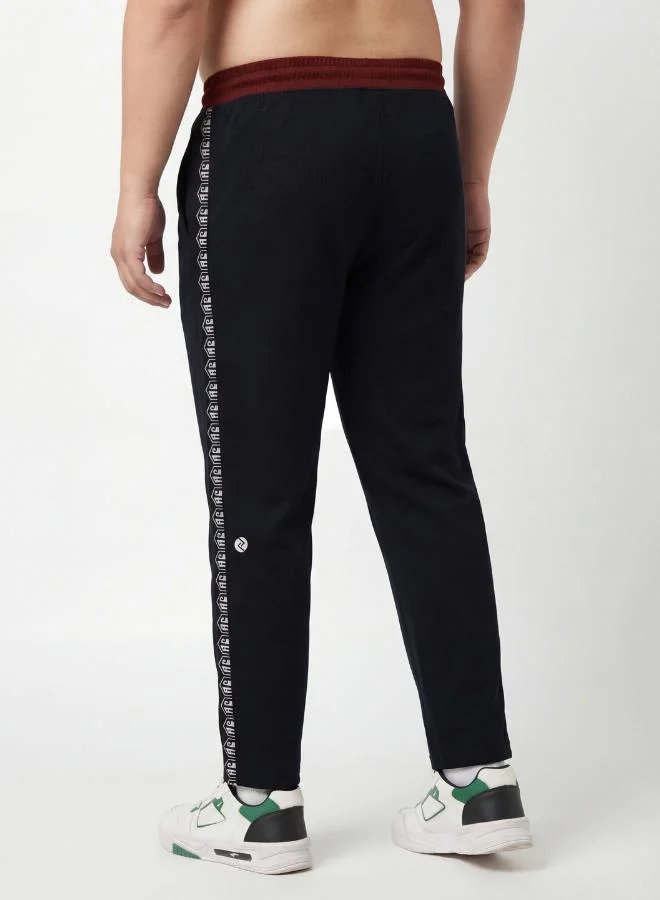 Zaecy  Signature Training Pants – Black & Maroon for Men | Best Price UAE