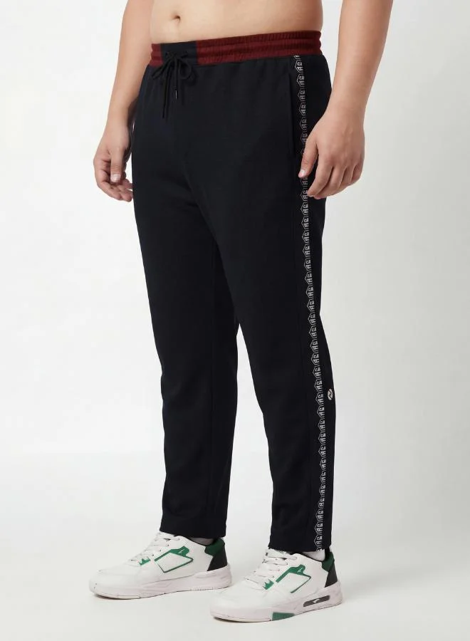 Zaecy Signature Training Pants – Black & Maroon