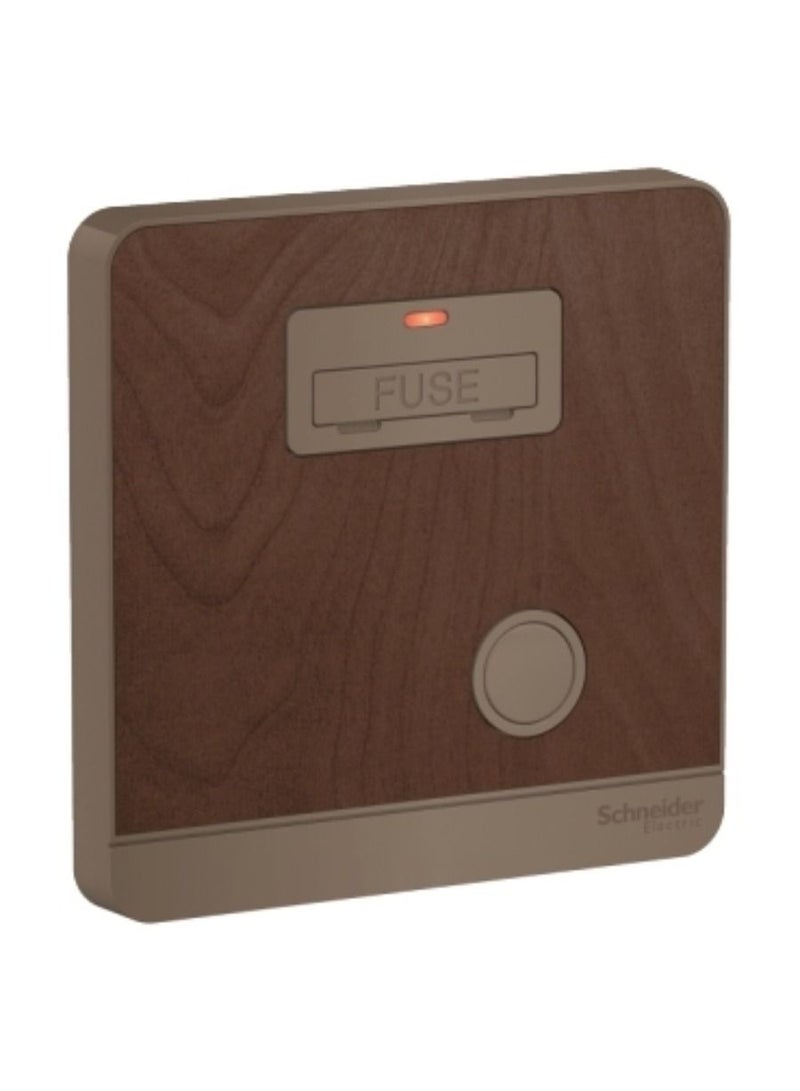 Schneider Electric Schneider Electric AvatarOn, fused connection, 13A, 250V, neon, Dark Wood (Model Number - E8330FSGN_WD) 