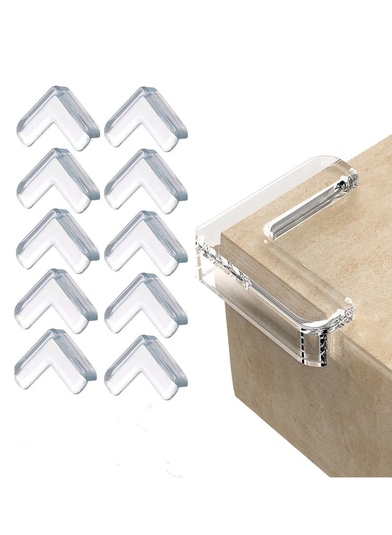 الأطفال شفافة المضادة للتصادم ركن السلامة سماكة الطفل المضادة للتصادم طاولة الزاوية وسادة الأثاث حافة الزاوية ( 10 قطعة ل نوع ) - Image 1