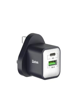 Liston Liston 20W Dual Port USB-C PD Wall Charger 