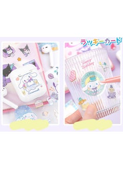 Sanrio Anime Girl Stickers - 100 Sheets Sanrio Stickers Kit, Vinyl Cartoon Aesthetic Decorative Sticker Set, Ideal for Scrapbooking, Journaling, Laptops, and Room Decoration  - Image 5