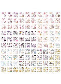Sanrio Anime Girl Stickers - 100 Sheets Sanrio Stickers Kit, Vinyl Cartoon Aesthetic Decorative Sticker Set, Ideal for Scrapbooking, Journaling, Laptops, and Room Decoration  - Image 2
