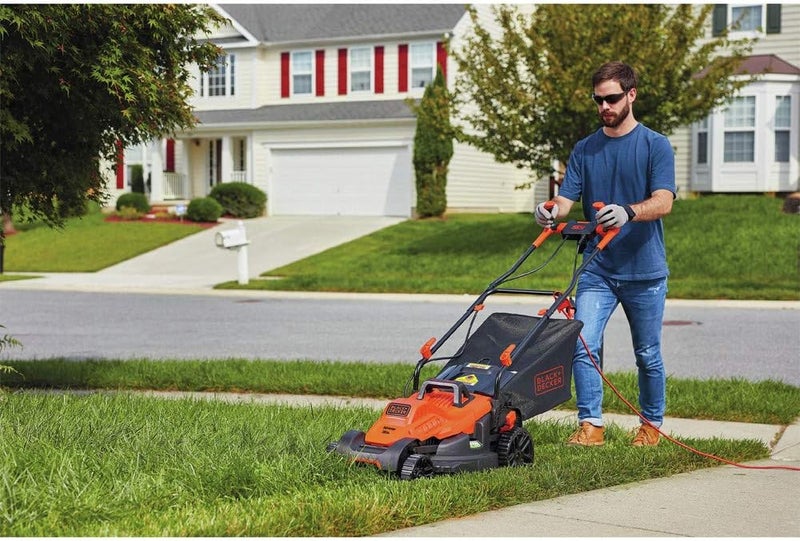 BLACK+DECKER Electric Lawn Mower with Bike Handle, 15-Inch, 10-Amp, Corded (BEMW472BH) - Image 3