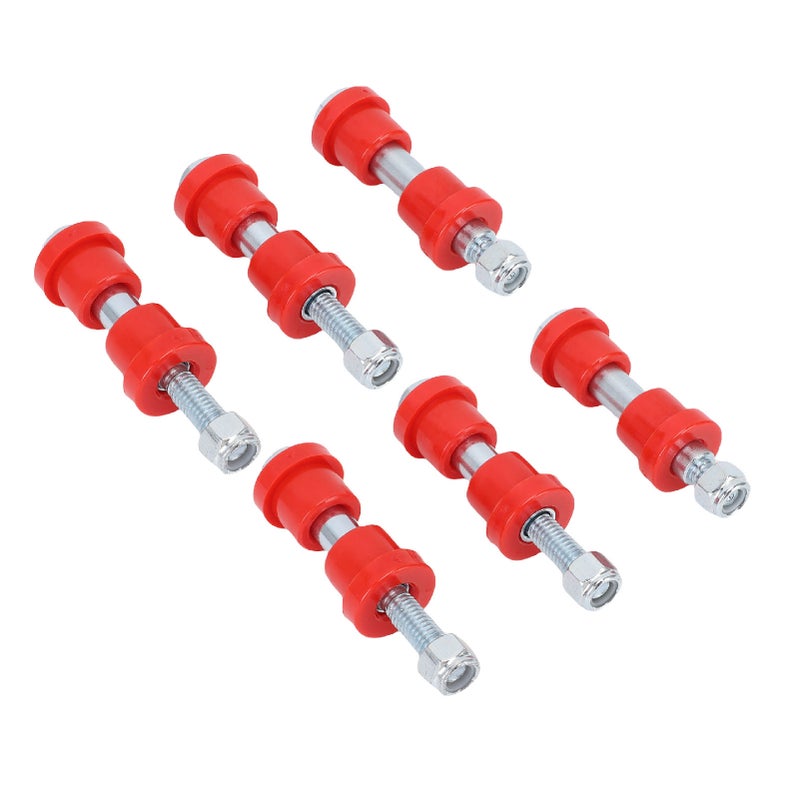 Golf Cart Rear Leaf Spring Polyurethane Bushing and Sleeves 70291G02 Replacement for EZGO TXT Medalist 1994-Up Red - Image 4