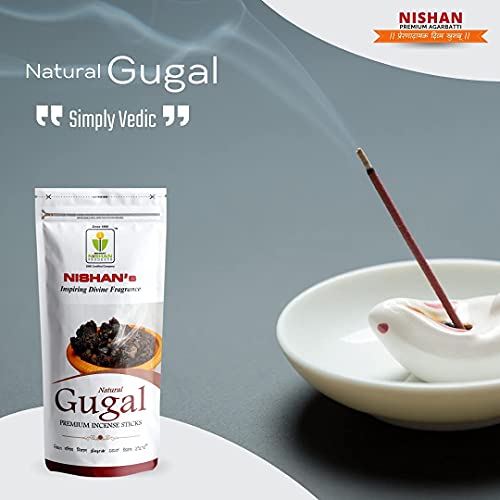 Nishan Natural Guggal Incense Sticks Agarbatti, 520 Gram (40% More Thicker Sticks) - Image 2