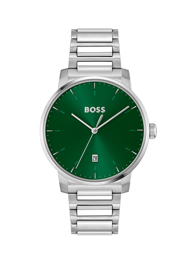 HUGO BOSS - Men's Analog Round Shape Stainless Steel Wrist Watch 1514134 - 41 Mm - Image 1