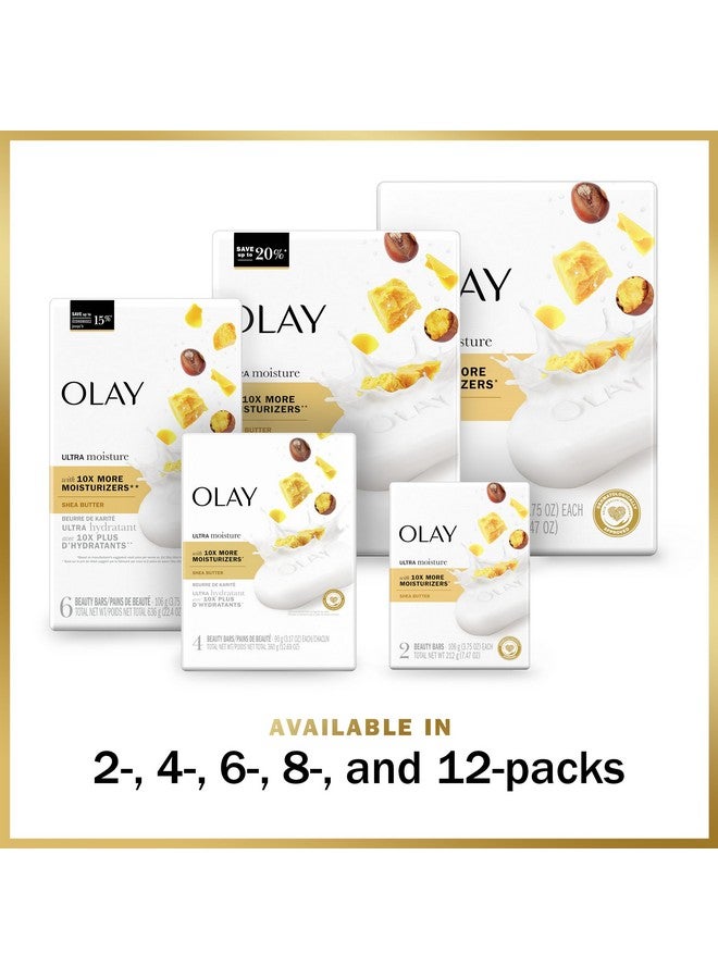 Olay Moisture Outlast Ultra Moisture Shea Butter Beauty Bar With Vitamin B3 Complex 3.17 Oz (Pack Of 12) - Image 5