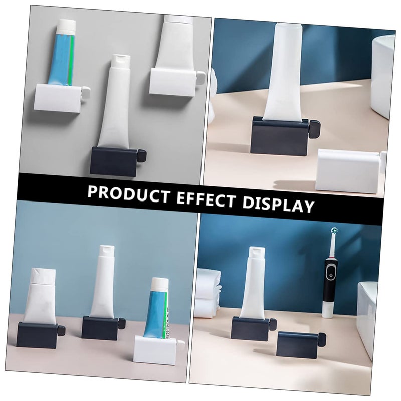 Wall Mounted Toothpaste Dispenser Holder And Squeezer Stand Kit Blue 8 5x3x4 5cm - Image 3