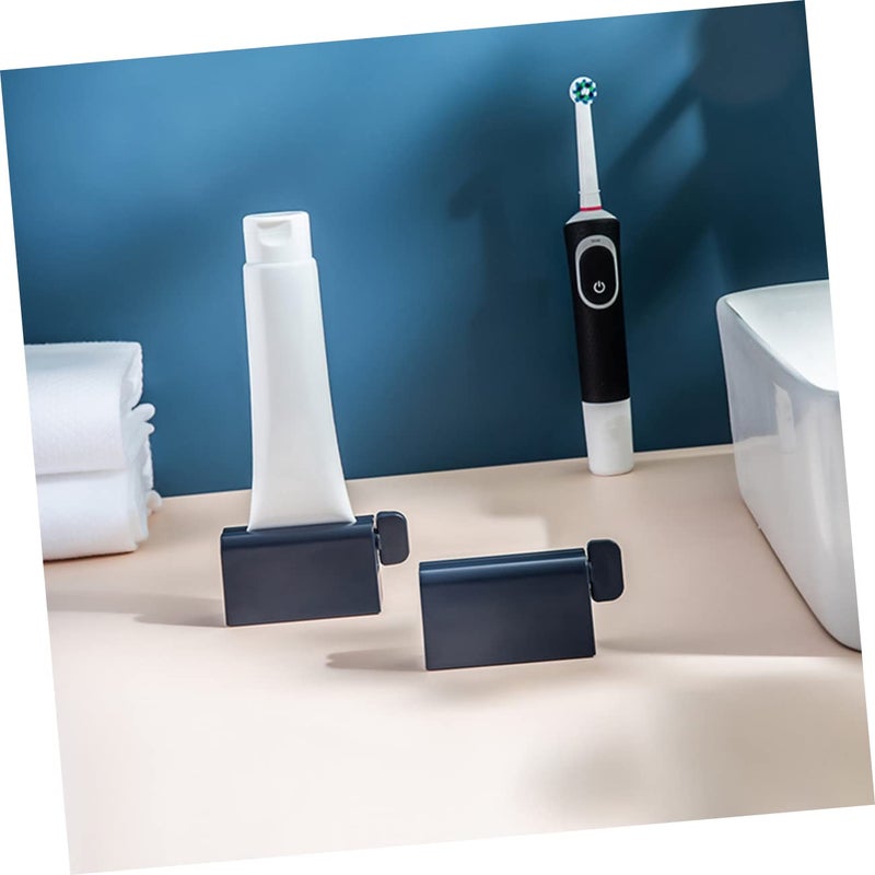 Wall Mounted Toothpaste Dispenser Holder And Squeezer Stand Kit Blue 8 5x3x4 5cm - Image 4