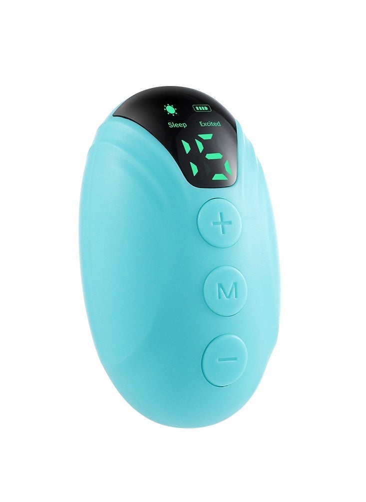 جهاز النوم المحمول باليد ، والقلق وتخفيف التوتر ، وتحسين النوم العميق ، والاسترخاء ، وهدية مثالية للاسترخاء وتخفيف التوتر ، والأرق للبالغين ، وأجهزة النوم المحمولة (الأزرق) - Image 1