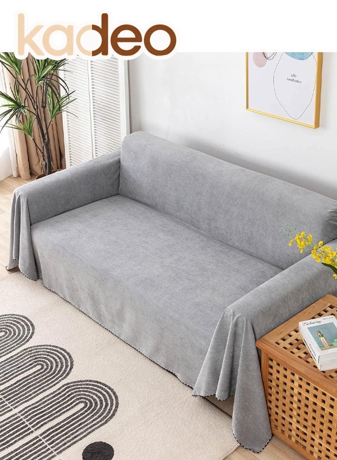 kadeo Waterproof Couch Covers, Washable Sofa Covers, Sectional Couch Cover for 2 Cushion, Furniture Protector Pet Friendly, Cat Scratch Proof Couch Protector Sofa Slipcover, 180*230CM - Image 1