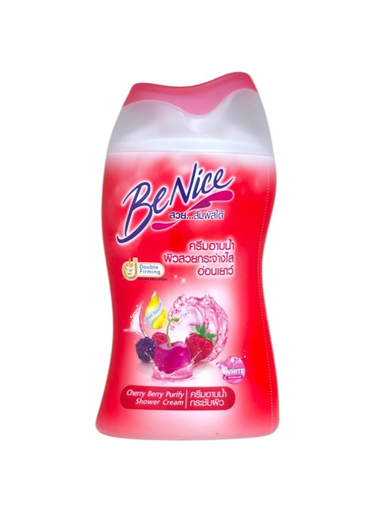 Be nice Cherry Berry Purify Shower Cream 80ml - Image 1