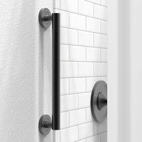 AquaChase ADA Compliant Grab Bar, 500lbs Weight Support for Bath Safety (16 inch, Matte Black) - Image 1