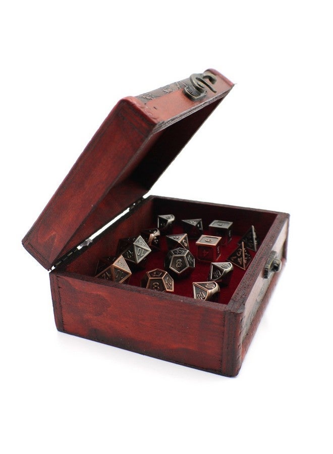 Dahan Dice Two Metal Dice Role Playing Sets with Storage Chest for Tabletop Games - Image 3