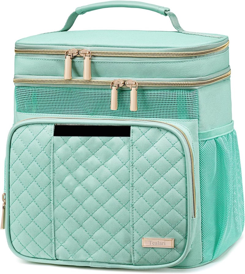 Tealari Large Toiletry Bag for Women Men,Bathroom Bag,Water Resistant Shower Bag,Makeup Bag,Portable Shower Caddy for College Dorm,Hanging Travel Toiletry Bag with Transparent Waterproof Phone Pocket - Image 1