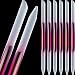 Maitys 6 Pieces Glass Cuticle Pusher Glass Cuticle Stick Set Double Sided Crystal Nail Files Precision Manicure Pedicure Pusher ToolsPink - Image 2