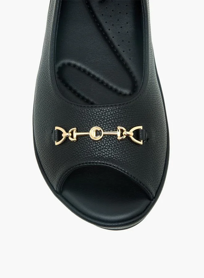 Le Confort BLACK Women Hook & Loop Sandals for Women | Best Price UAE