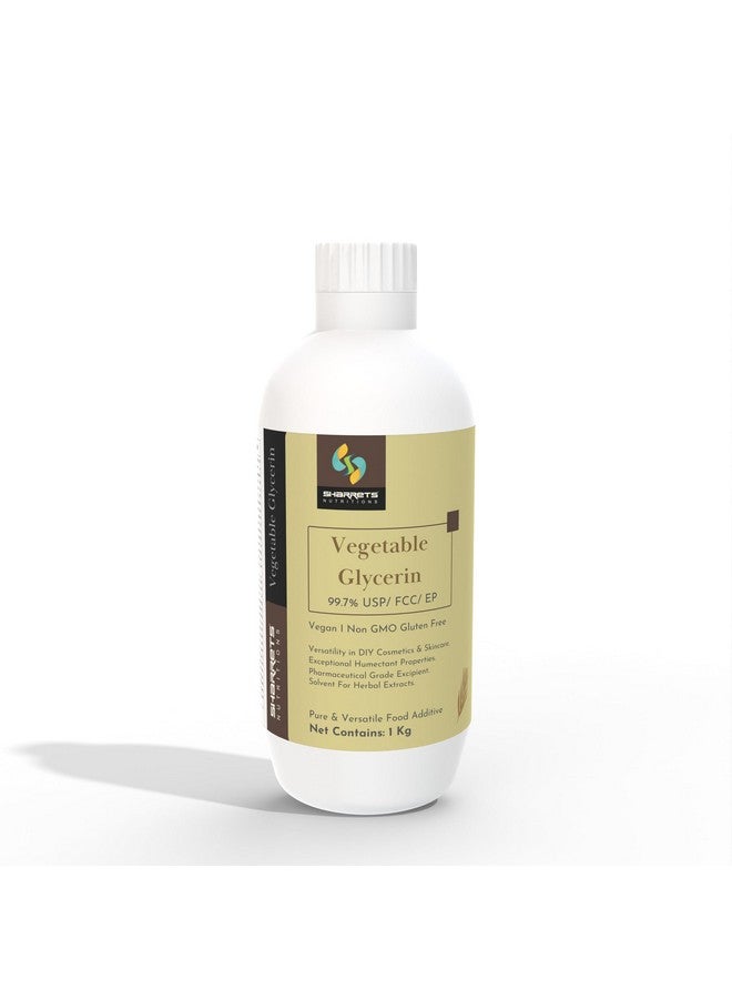 Sharrets Vegetable Glycerin Usp And Food Grade 1 Kg Versatile For Skincare Cooking Baking Moisturizer And Diy - Image 1