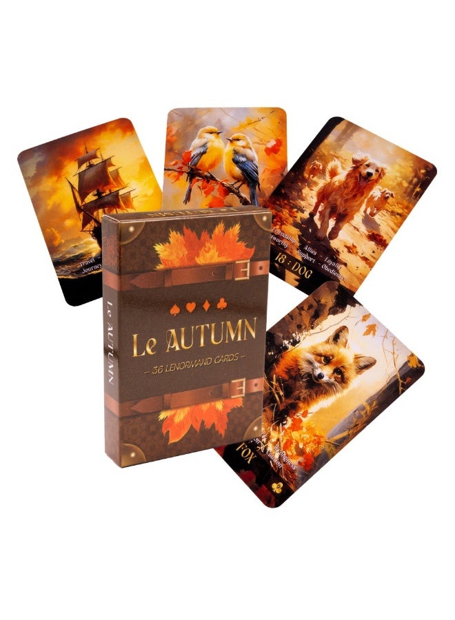 NIBEMINENT Energy-bestowing type Sun Golden Autumn Lenormand Card to enhance your Aura - Image 1