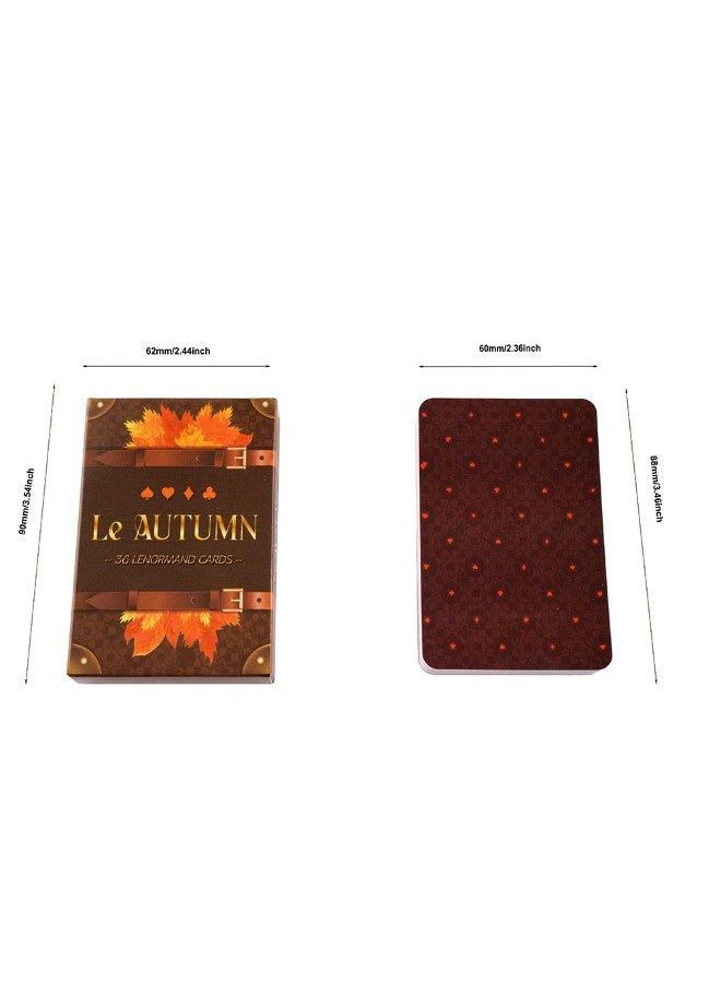 NIBEMINENT Energy-bestowing type Sun Golden Autumn Lenormand Card to enhance your Aura - Image 4