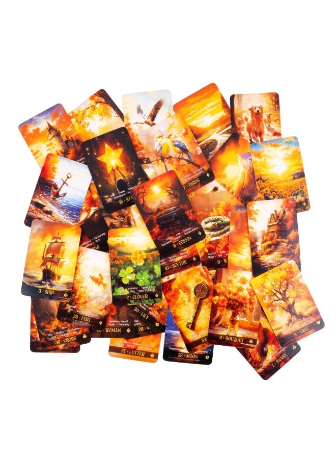 NIBEMINENT Energy-bestowing type Sun Golden Autumn Lenormand Card to enhance your Aura - Image 3