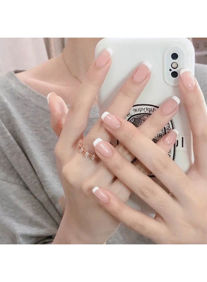 24 قطعة الأظافر الفرنسية وهمية - Image 2