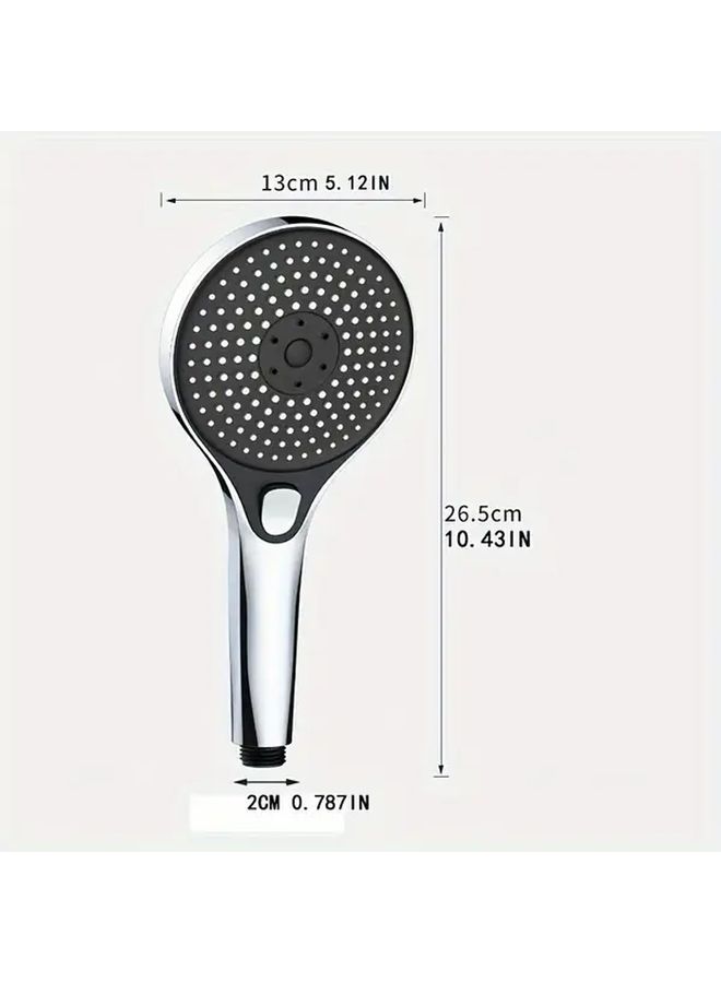 Silvery High Pressure Shower Head Large Panel Pressurized Rain Bathroom Shower - Image 3