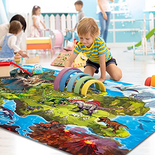 Oriate Kids Dream Mat Modern City Toy Activity Playmat, Parent-Child Interaction Game Map Rug, Ideal Children's Educational Road Traffic City Life Pretend Play 552-C - Image 2