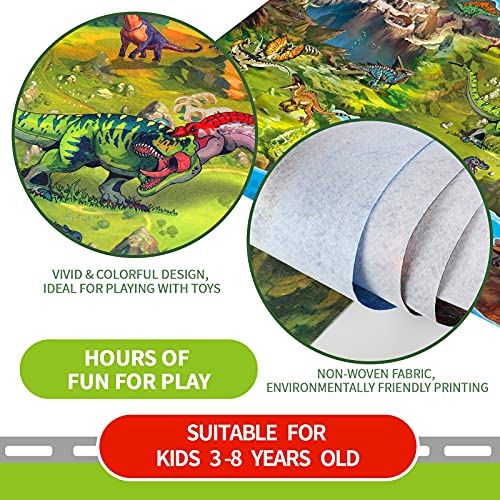 Oriate Kids Dream Mat Modern City Toy Activity Playmat, Parent-Child Interaction Game Map Rug, Ideal Children's Educational Road Traffic City Life Pretend Play 552-C - Image 4
