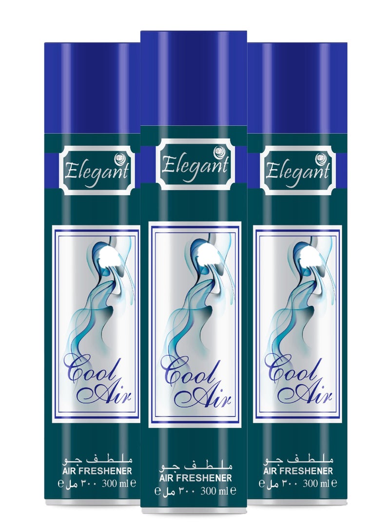 Elegant Cool Air Freshener Spray 300ML Pack of 3  - Image 1