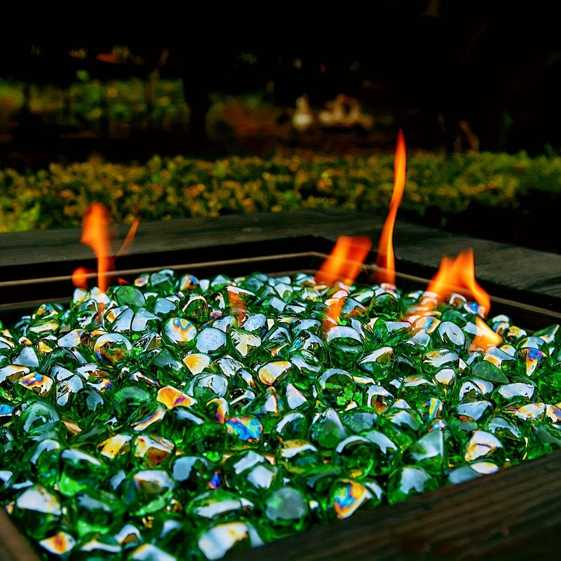 30 Color Mixing Fire Glass Gravel 1 Pound for Fire Pits Garden Decor - Image 5