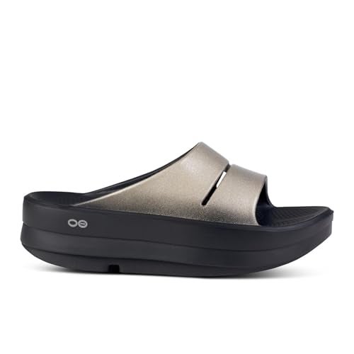 OOFOS OOmega OOahh Recovery Sandal, Latte - Women’s Size 8 - Image 2
