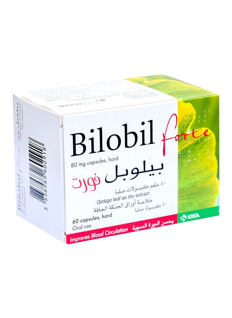 KRKA - Bilobil Forte Ginkgo Biloba 80 Mg 60 Capsules - Image 1