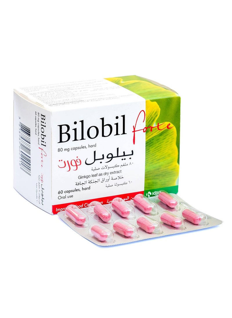 KRKA - Bilobil Forte Ginkgo Biloba 80 Mg 60 Capsules - Image 1