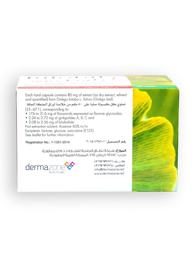 KRKA - Bilobil Forte Ginkgo Biloba 80 Mg 60 Capsules - Image 1