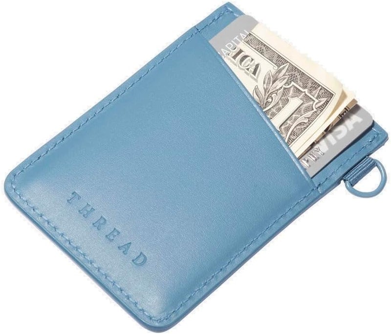 Thread Wallets Ultra Slim Minimalist Card Holder Wallet (Surf Blue) - Image 1