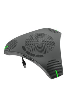 USB Speakerphone Conference Microphone Omnidirectional Computer Mic 360° Voice Pickup with Mute Key for Video Conference