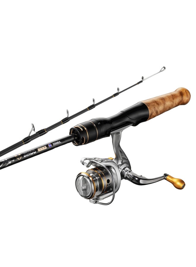 Wei Alliance 1.8m L-shaped Jihu Coil King A-ring Edition Smooth Sliding Telescopic Rod Spinning Reel Combo With Large Guide Ring And Sliding Float Rod