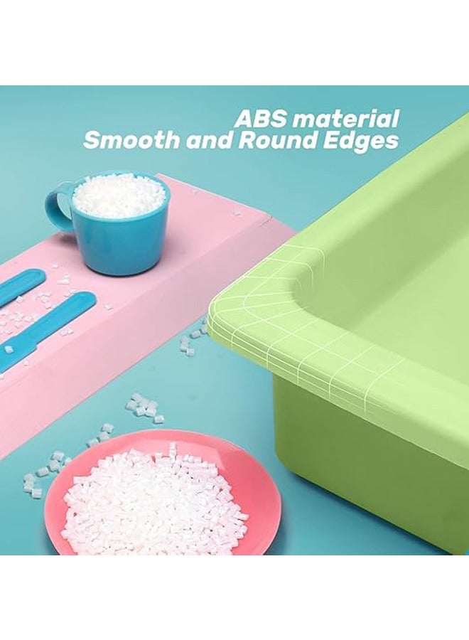 Kids Kitchen Sink Toy with Running Water 34Pcs Playing Electric Dishwasher with Automatic Water Cycle System toy kitchen play Toy for Kids Boys Girls Toddler (Green) - Image 3