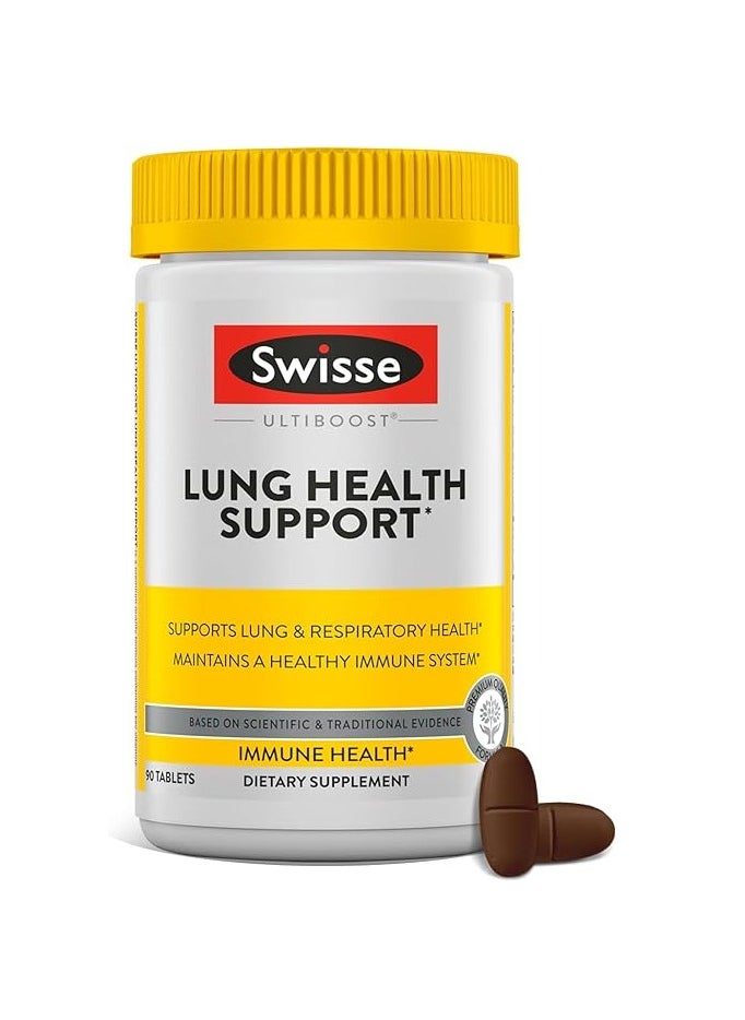 Swisse - Supports Lung Function and Respiratory Health with Mullein Leaf Extract Reishi Astragalus 90 Tabs - Image 1