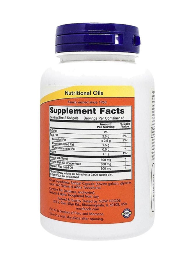 now Super Omega 3-6-9 Softgels 90's - Image 2