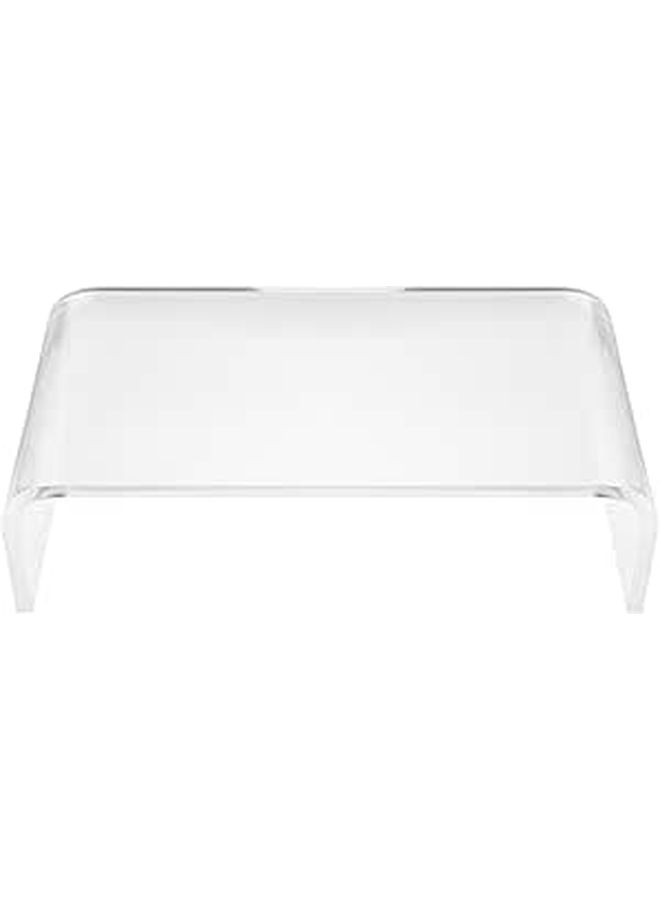 Acrylic Monitor Riser Stand 36x19x10cm Laptop Desk Organizer for Office Home - Image 1