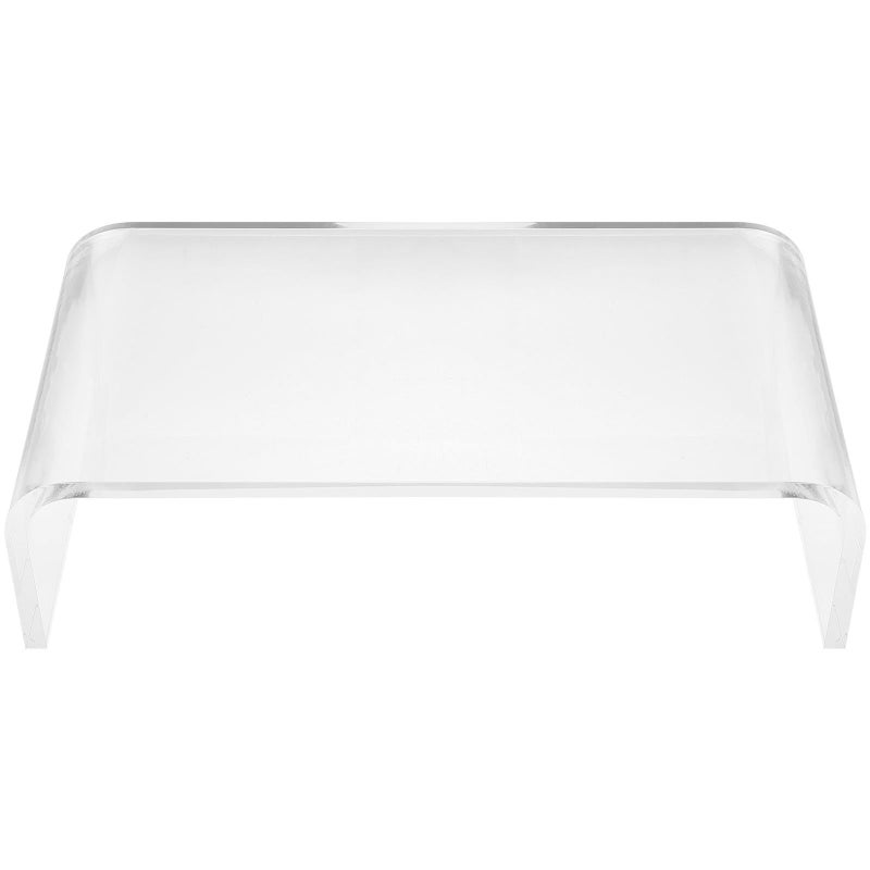 Acrylic Monitor Riser Stand 36x19x10cm Laptop Desk Organizer for Office Home - Image 2