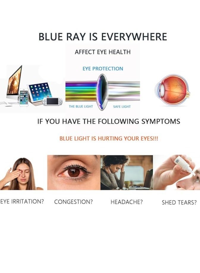 Reading Glasses for Men and Women, Computer Glasses, Anti-Blue Light Glasses, Blue Light Filter Glasses, Cat Eye Reading Glasses, Spring-Hinged Reading Aid, Exclusively from Seller INFINITYHANDMADE - Image 5